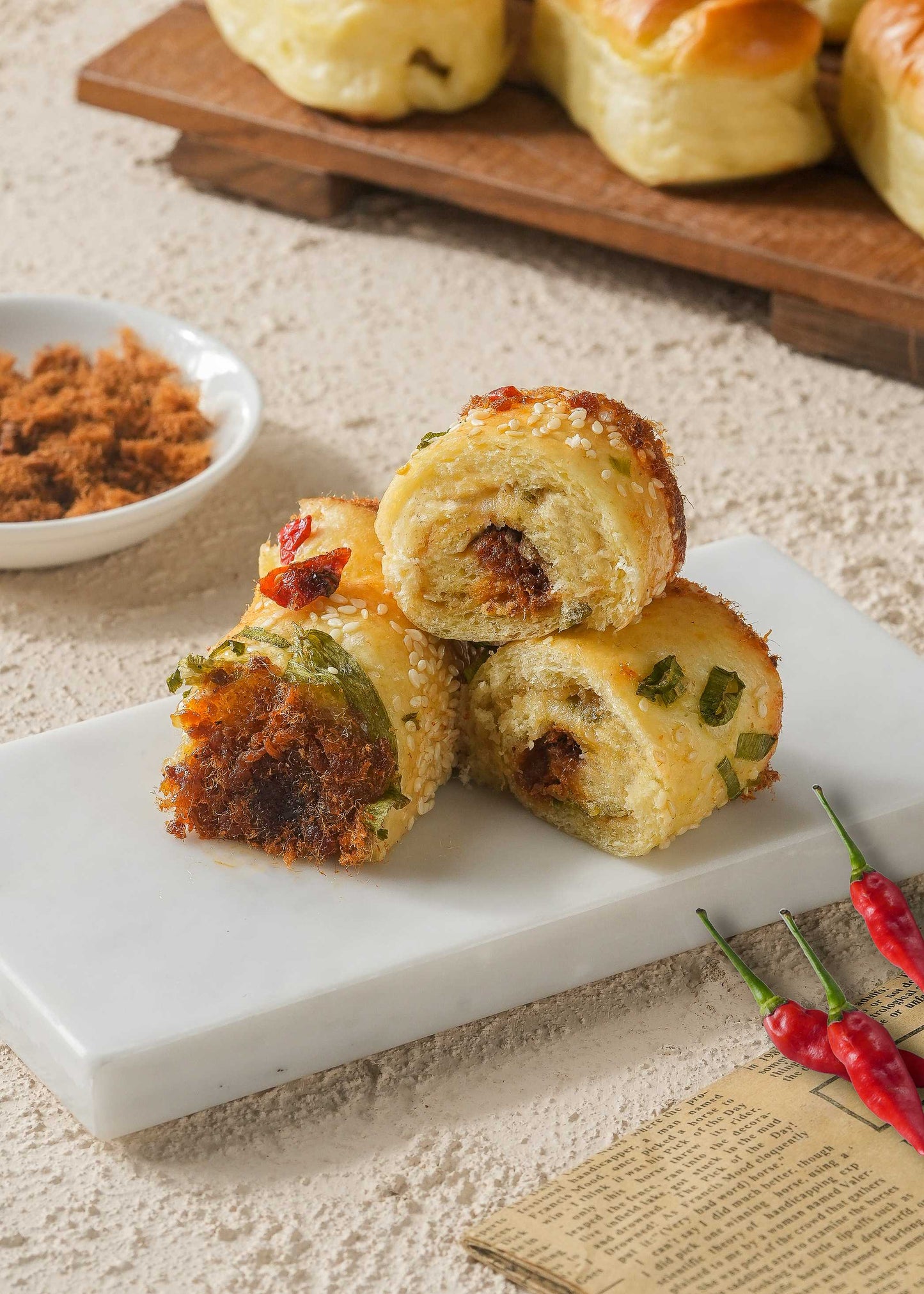 Roti Roll - Abon Pedas