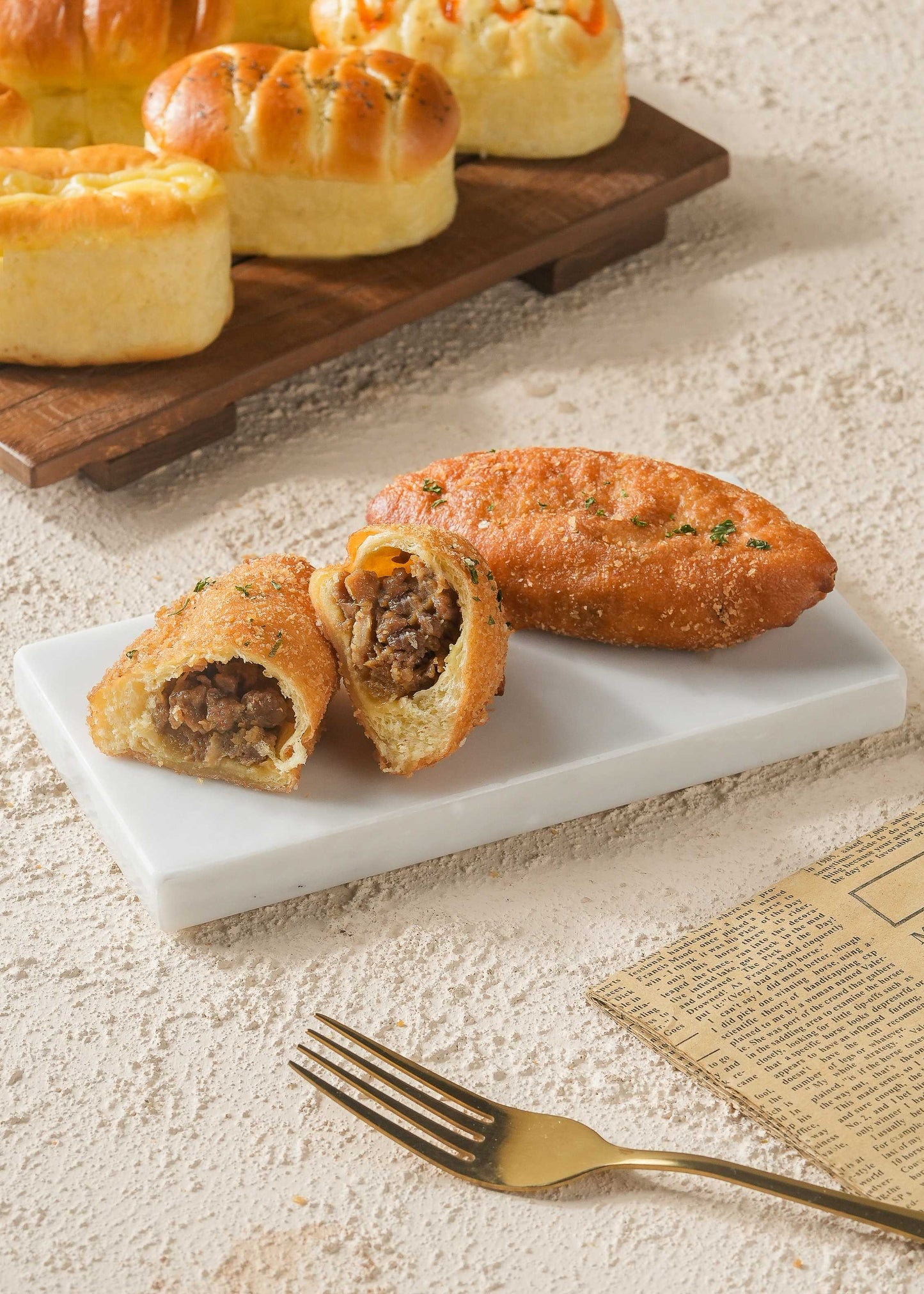 Roti Goreng - Baso Ayam Manis