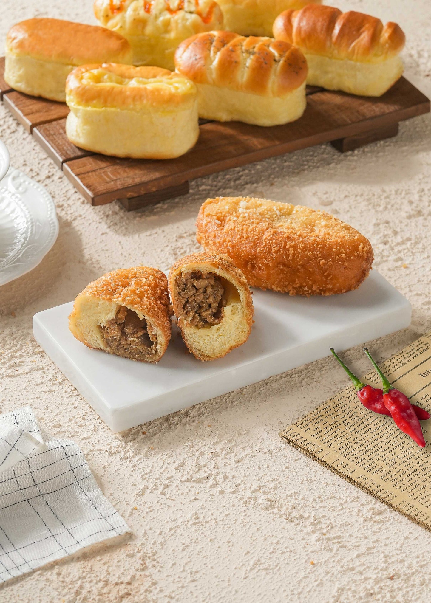 Roti Goreng - Baso Ayam Pedas